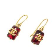 Pre-owned Metal chanel-jewelry Chanel Vintage , Red , Dames