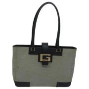 Pre-owned Canvas totes Gucci Vintage , Gray , Dames