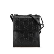 Pre-owned Canvas crossbody-bags Gucci Vintage , Black , Dames