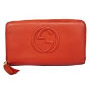 Pre-owned Leather wallets Gucci Vintage , Red , Dames