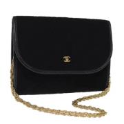 Pre-owned Cotton chanel-bags Chanel Vintage , Black , Dames