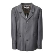 Pinstripe Blazer met Klepzakken JW Anderson , Gray , Dames