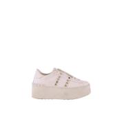 Pre-owned Leather sneakers Valentino Vintage , White , Dames