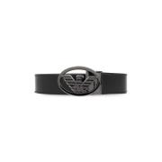 Riem met drie verwisselbare gespen Emporio Armani , Black , Heren