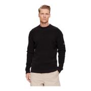 Geëmbosseerd Logo Ronde Hals Lange Mouw Calvin Klein , Black , Heren