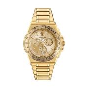 Heren Chronograaf Horloge Greca Extreme Goud Ve7H00723 Versace , Yello...