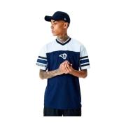 Marino Rams Jacquard Mesh Tee New Era , Blue , Heren