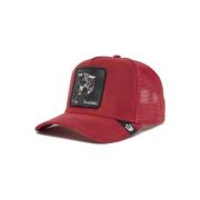 Suede Rager Trucker Cap Goorin Bros , Red , Heren