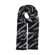 Zwart Acryl Sjaal Collectie Herfst/Winter Only , Black , Dames