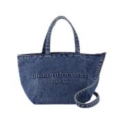 Blauwe Katoenen Winkel Tas Alexander Wang , Blue , Dames