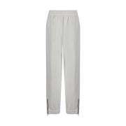 Katoenen Jogger Sweatpants met Juweel Detail Brunello Cucinelli , Whit...