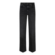 Zwarte Night Out Jeans 7 For All Mankind , Black , Dames