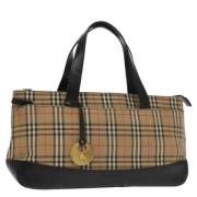 Pre-owned Canvas handbags Burberry Vintage , Beige , Dames