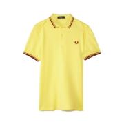 Gele Polo T-shirt met korte mouwen Fred Perry , Yellow , Heren