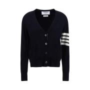 Merinowollen Vest met V-hals Thom Browne , Blue , Dames