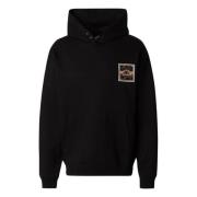 Zwarte Loose Fit Hoody Bareli Stijl Ellesse , Black , Heren