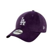 Paarse corduroy Dodgers pet New Era , Purple , Heren