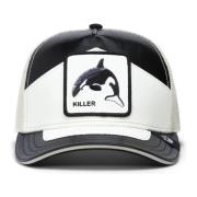 Zwarte Orca Moto Killer Cap Goorin Bros , Black , Heren