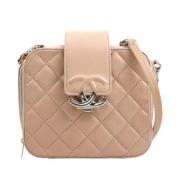 Pre-owned Leather chanel-bags Chanel Vintage , Pink , Dames