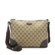 Pre-owned Canvas gucci-bags Gucci Vintage , Brown , Dames