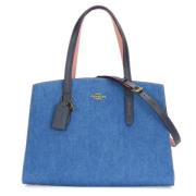 Pre-owned Denim handbags Coach Pre-owned , Blue , Dames