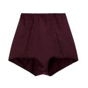 Hoge taille zijden lingerie shorts Ermanno Scervino , Red , Dames