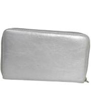 Pre-owned Leather wallets Chanel Vintage , Gray , Dames