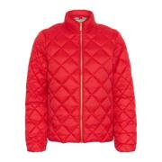 Gewatteerde Jas Lint Rood Part Two , Red , Dames