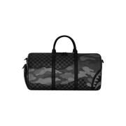 Zwarte Camo Tear Duffle Tas Sprayground , Black , Dames