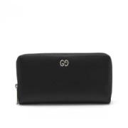 Pre-owned Leather wallets Gucci Vintage , Black , Dames