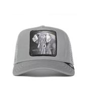 Grijze Trucker Cap Stijlvol Ontwerp Goorin Bros , Gray , Heren