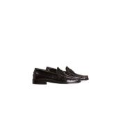 Zwarte Munt Loafer met Zilveren Detail Toral , Black , Dames