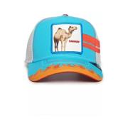 Turquoise Camel Trucker Cap Stop Me Goorin Bros , Multicolor , Heren