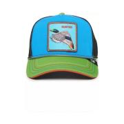 Turquoise Eend Trucker Cap Zapper Goorin Bros , Blue , Heren