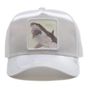 Witte Haai Een Groter Boot Trucker Pet Goorin Bros , White , Heren