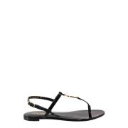 Flat Sandals Saint Laurent , Black , Dames