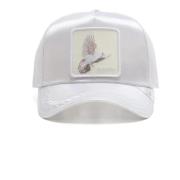 Witte Paloma Satin Trucker Cap Goorin Bros , White , Heren