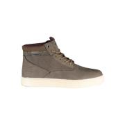 Bruine veterschoenen met contrastdetails Carrera , Brown , Heren