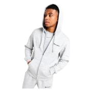 Grijze Hoodie met rits Champion , Gray , Heren