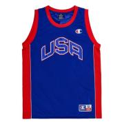 Basketbal Tanktop met USA Logo Champion , Blue , Heren