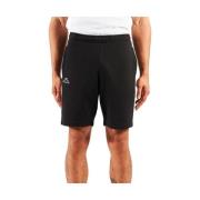 Zwarte actieve Bermuda shorts voor mannen Kappa , Black , Heren