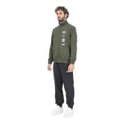 Sportief Zwart en Groen Trainingspak Set Puma , Green , Heren