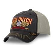 Geborduurde Eye Cap in Grijs VON Dutch , Gray , Heren