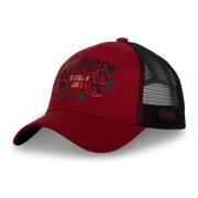 Rode Roos Gun Trucker Cap VON Dutch , Red , Heren