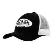 Zwarte Reflecterende Logo Trucker Cap VON Dutch , Black , Heren