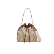 Emmer Tas Little Caracas Baobab Leer Carolina Herrera , Beige , Dames