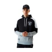 Zwarte Raiders Contrast Panel Hoodie New Era , Multicolor , Heren