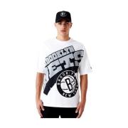 NBA Nets Wit T-shirt New Era , White , Heren