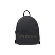 Grijze Polyethyleen Rugzak Lente/Zomer Collectie Love Moschino , Gray ...