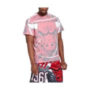 Rode Jumbotron Sublimated T-shirt Mitchell & Ness , Multicolor , Heren